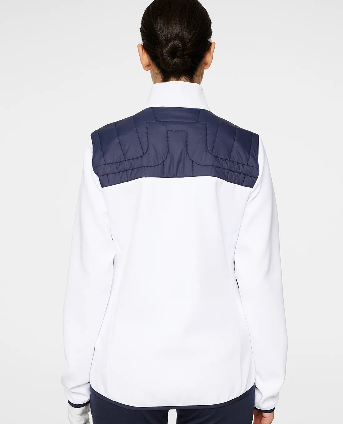 J.Lindeberg Holma Quilt Hybrid Jacket Navy/White