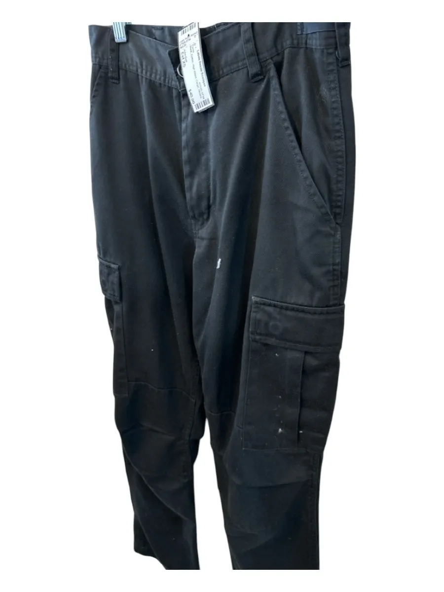 John Galt Size Est XS Black Cotton High Waist Cargo Pants