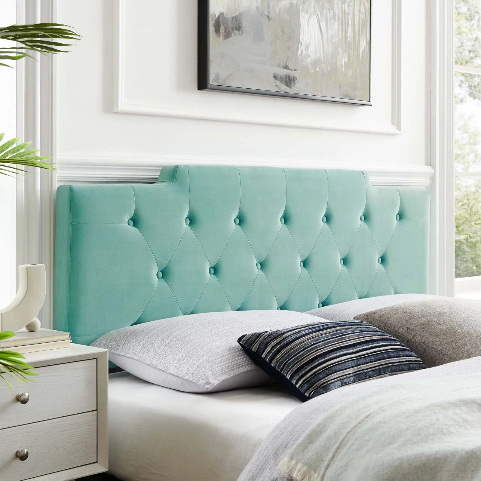 Juliet Tufted Performance Velvet Headboard