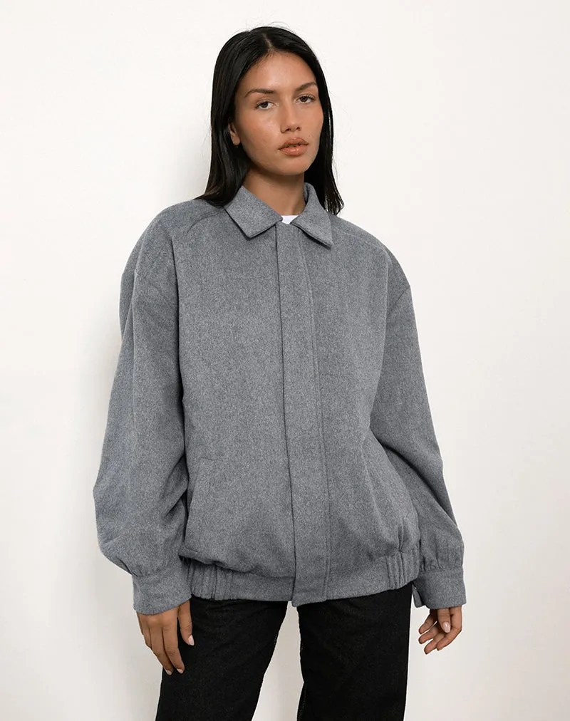 Karinta Jacket in Grey Marl Wool