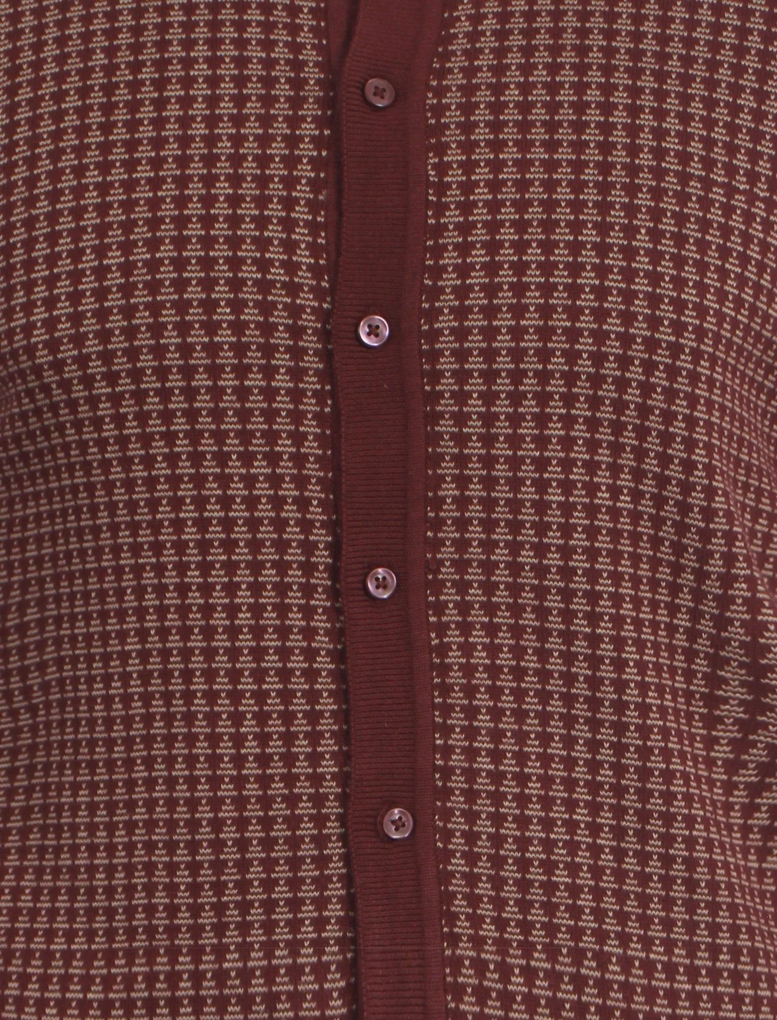 Le Shark Bradman knitted cardigan in oxblood