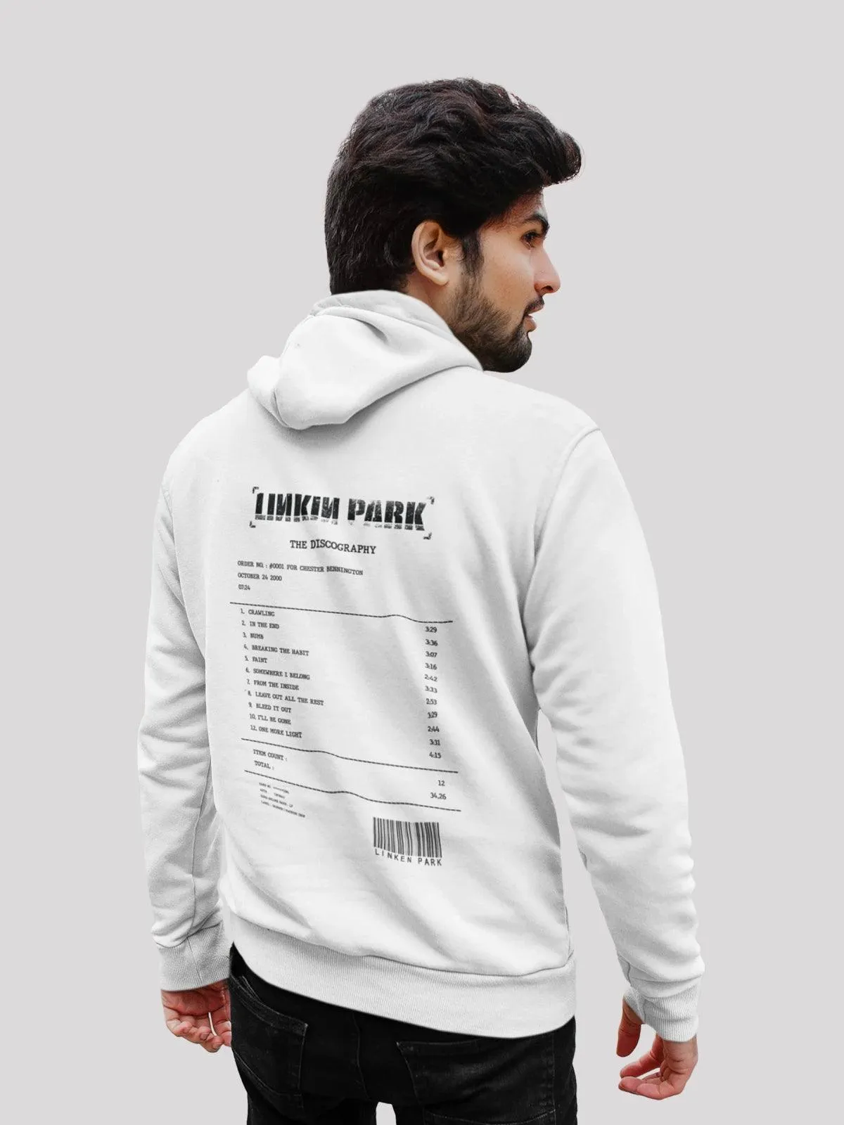 Linkin park White Men's Hoodie