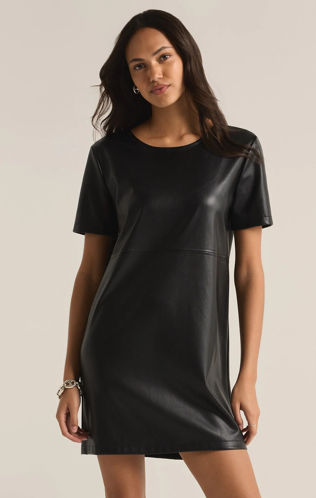 London Faux Leather Dress