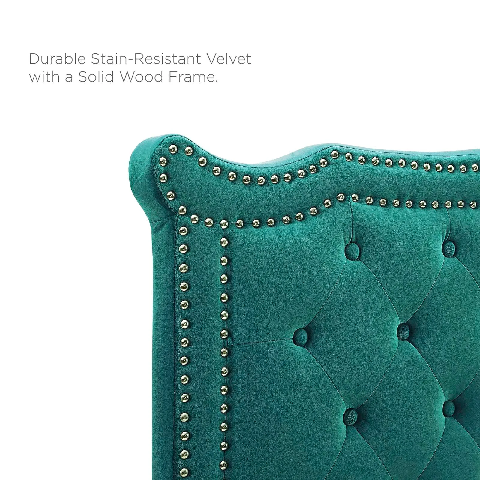 Louisa Tufted Performance Velvet Headboard