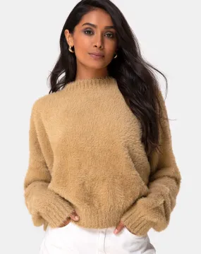 Margo Jumper in Knit Taupe