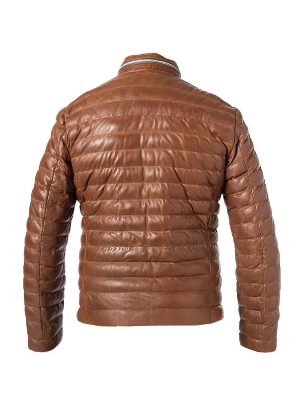 Men's Milestone | MS Malik Leather Jacket | Cognac