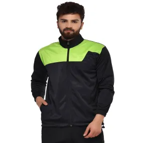 Men's Multicoloured Polyester Colourblocked Long Sleeves Sporty Jacket