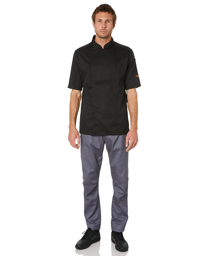 Mesh Air Pro SS Chefs Jacket - Black