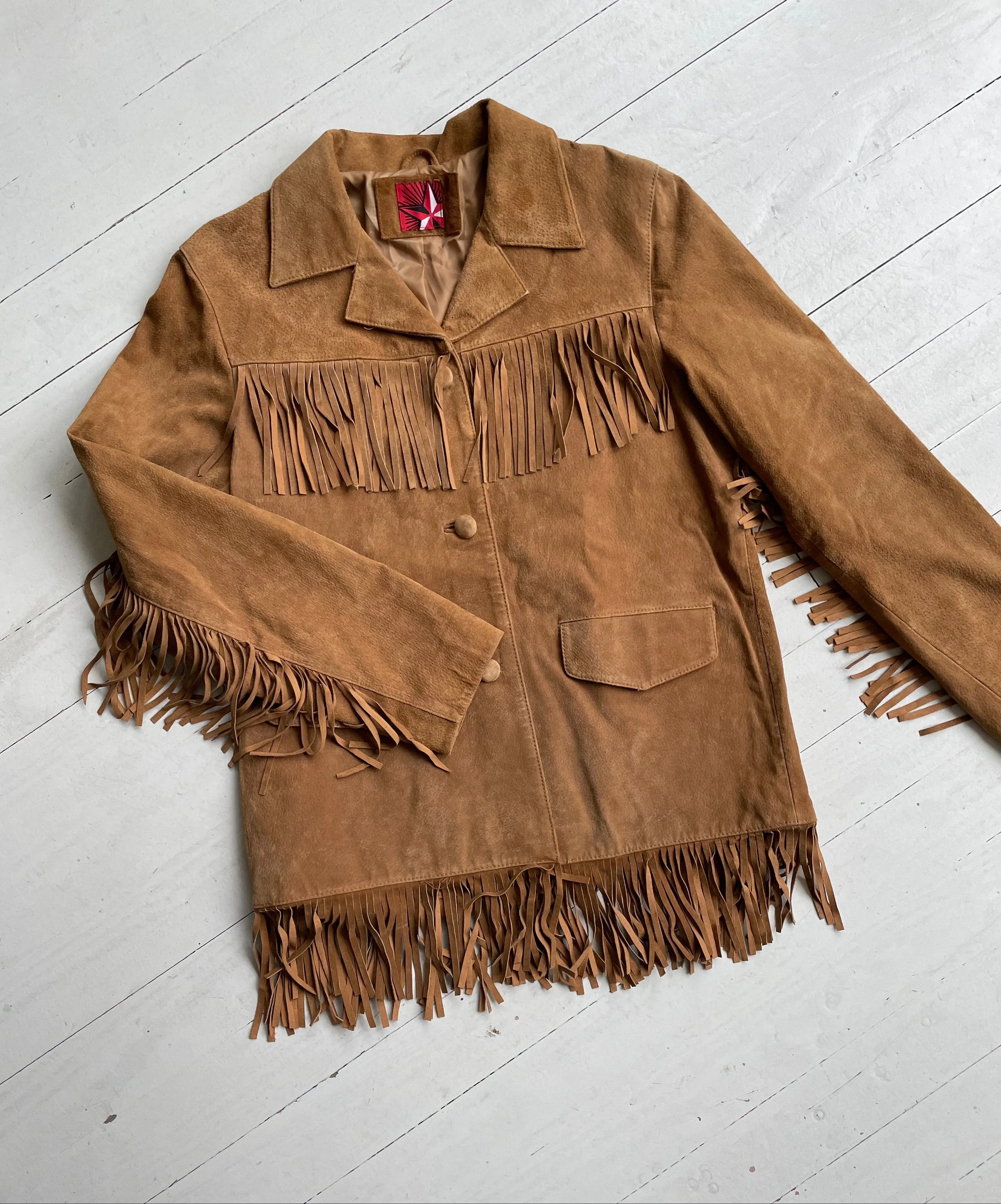 Mesita Fringed Suede Jacket