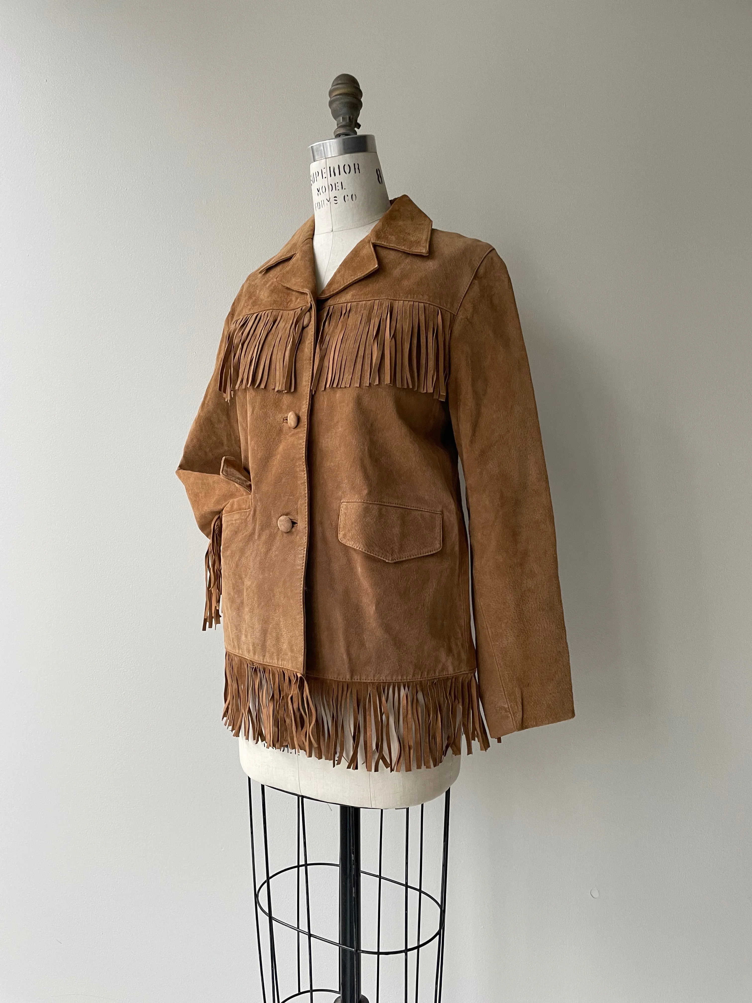 Mesita Fringed Suede Jacket