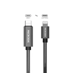 MICRODIA ExeCable™ Steel PD60W USB-C to Lightning Charge & Sync Cable