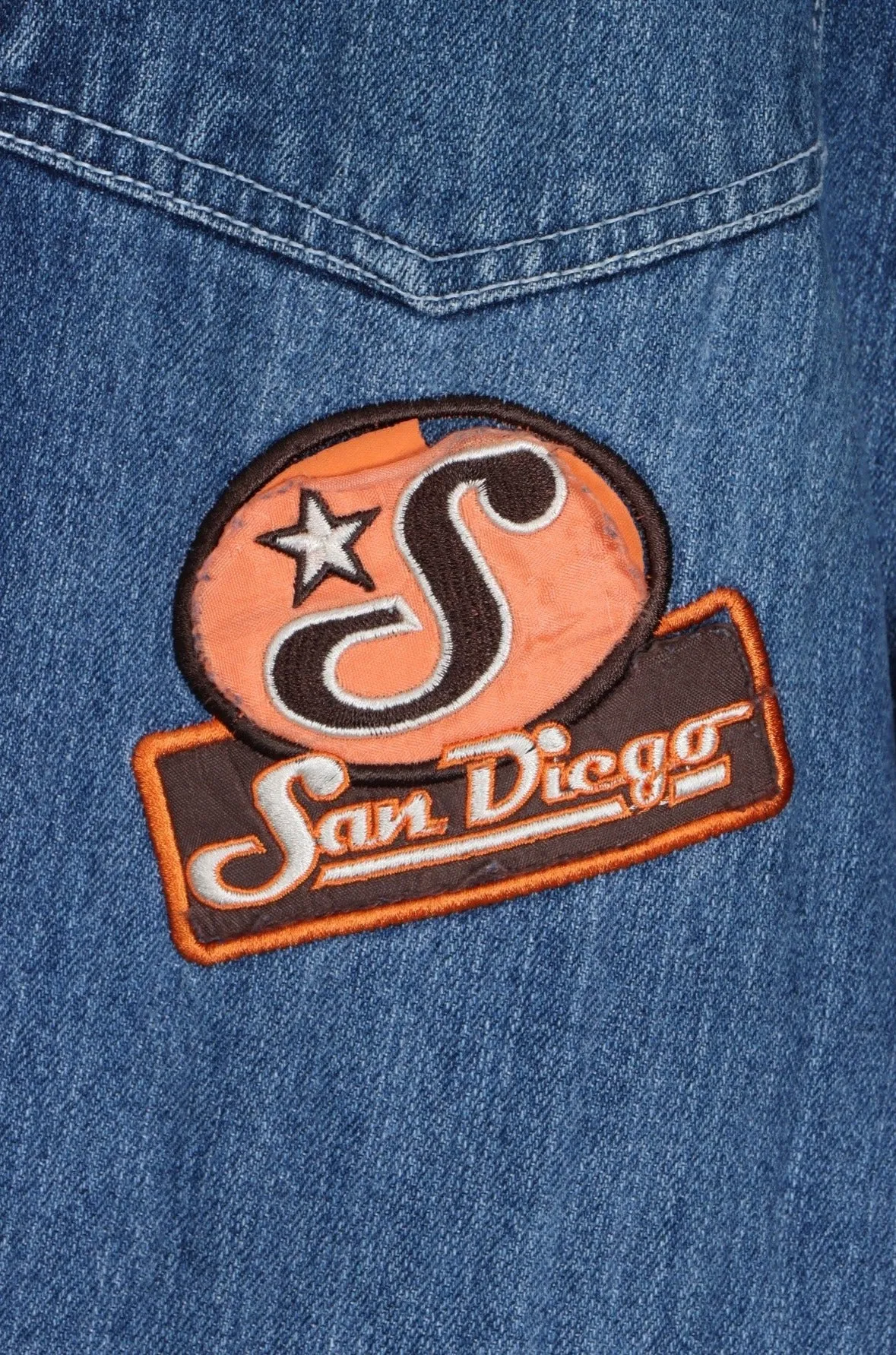 NBA Inspired 'All Stars' Team Patches Jeans (38 x 32)