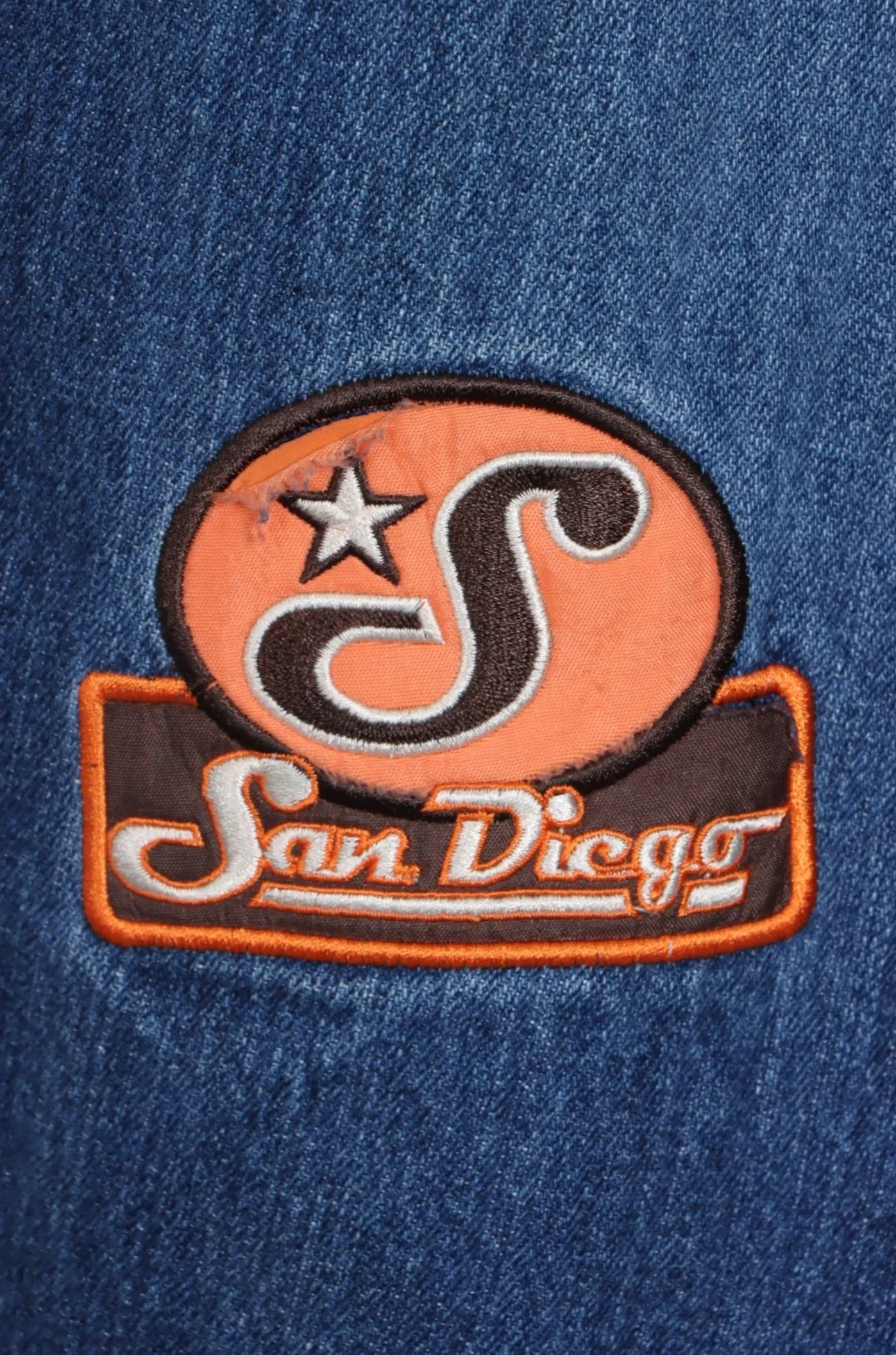 NBA Inspired 'All Stars' Team Patches Jeans (38 x 32)