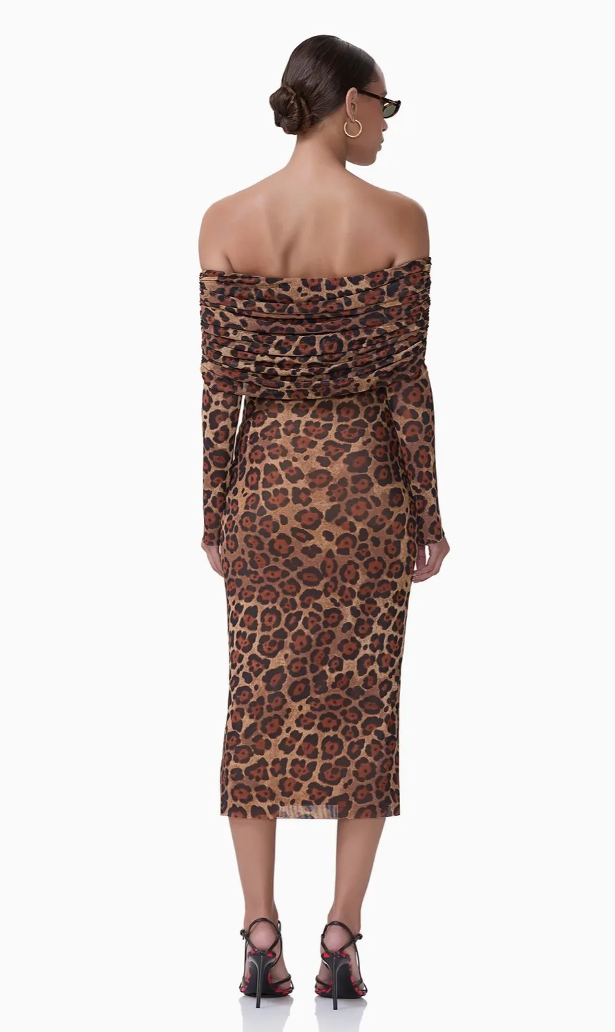 NEW!! Cornelia Midi Dress in Leopard by AFRM