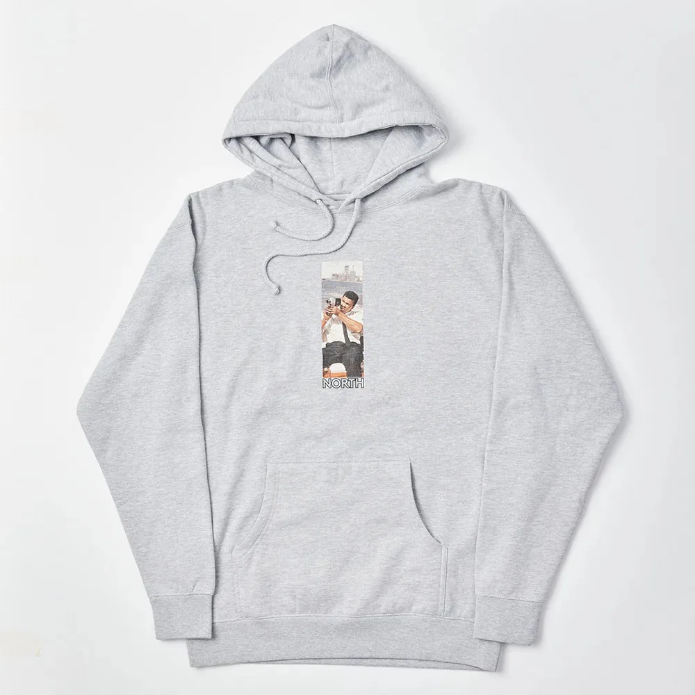 North Skate Mag Ali Super 8mm Hoodie - Heather Grey