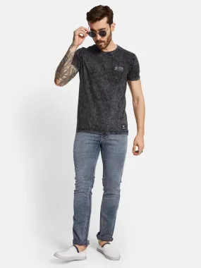 Octave Men Low Distress Heavy Fade Stretchable Jeans