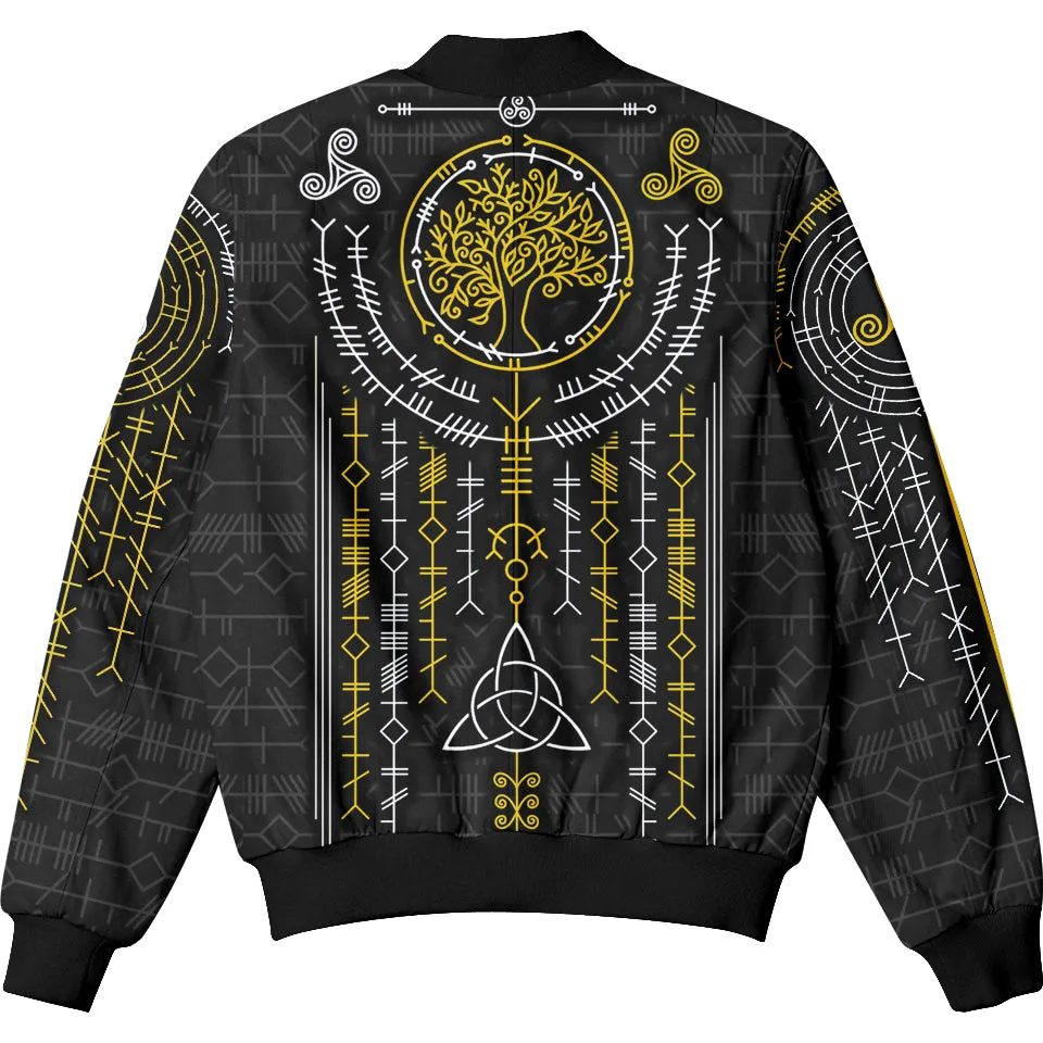 Ogham Bomber Jacket - Black Edition