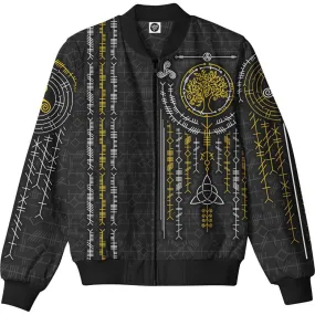 Ogham Bomber Jacket - Black Edition