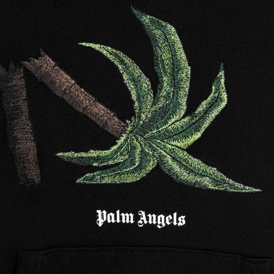 Palm Angels Broken Palm Tree Black Hoodie