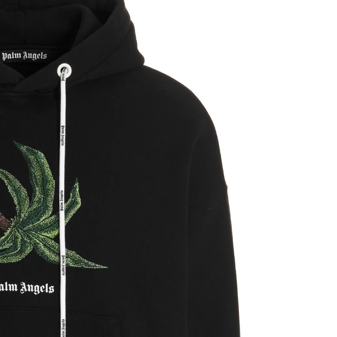 Palm Angels Broken Palm Tree Black Hoodie