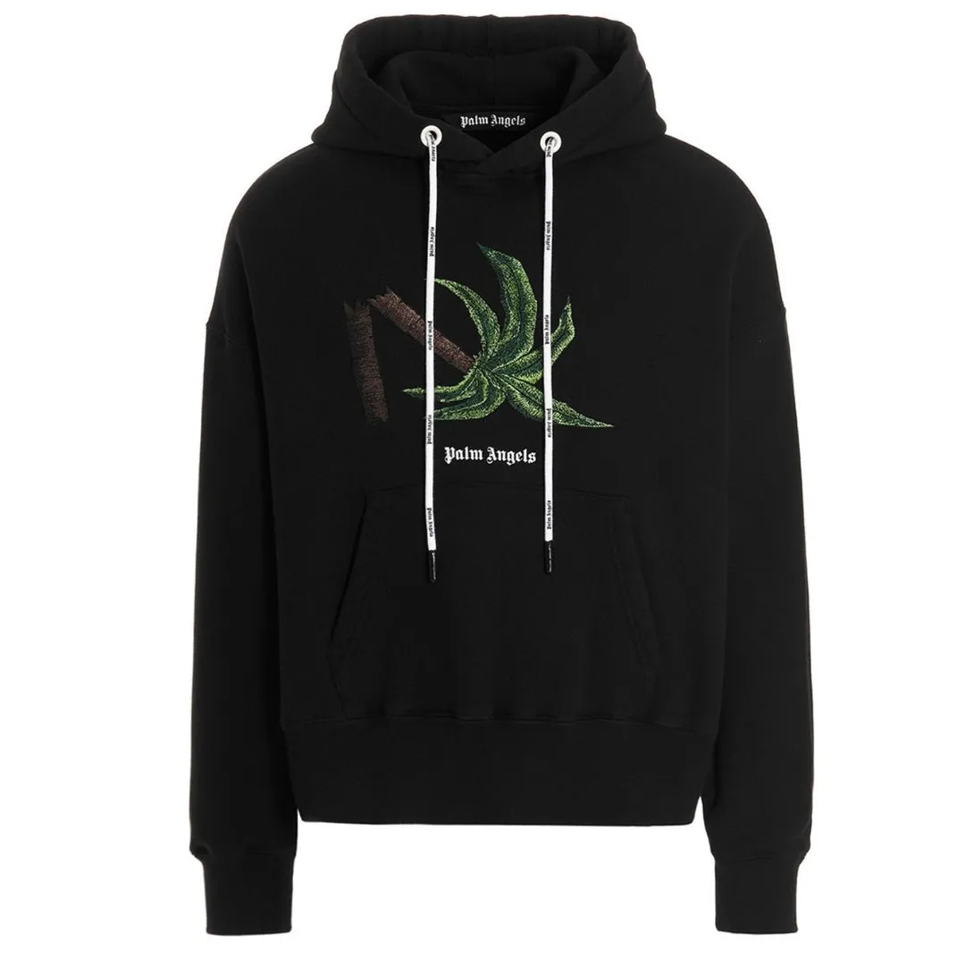 Palm Angels Broken Palm Tree Black Hoodie