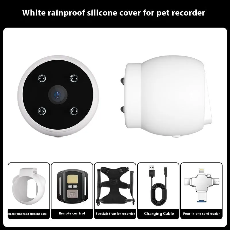 Pet Tracker Collar Dogs And Cats  Recording Camera