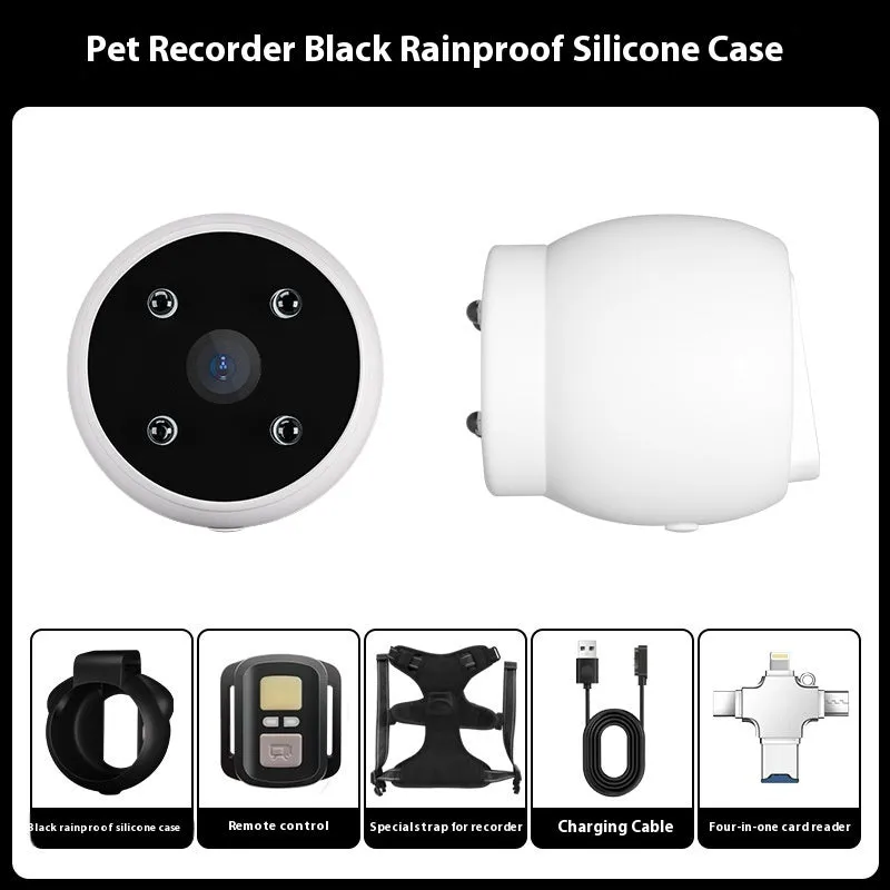 Pet Tracker Collar Dogs And Cats  Recording Camera