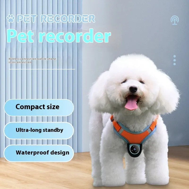 Pet Tracker Collar Dogs And Cats  Recording Camera