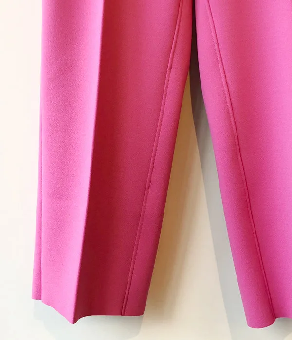 PHEENY/AMUNZEN HIGH WAIST TAPERED PANTS(PINK)