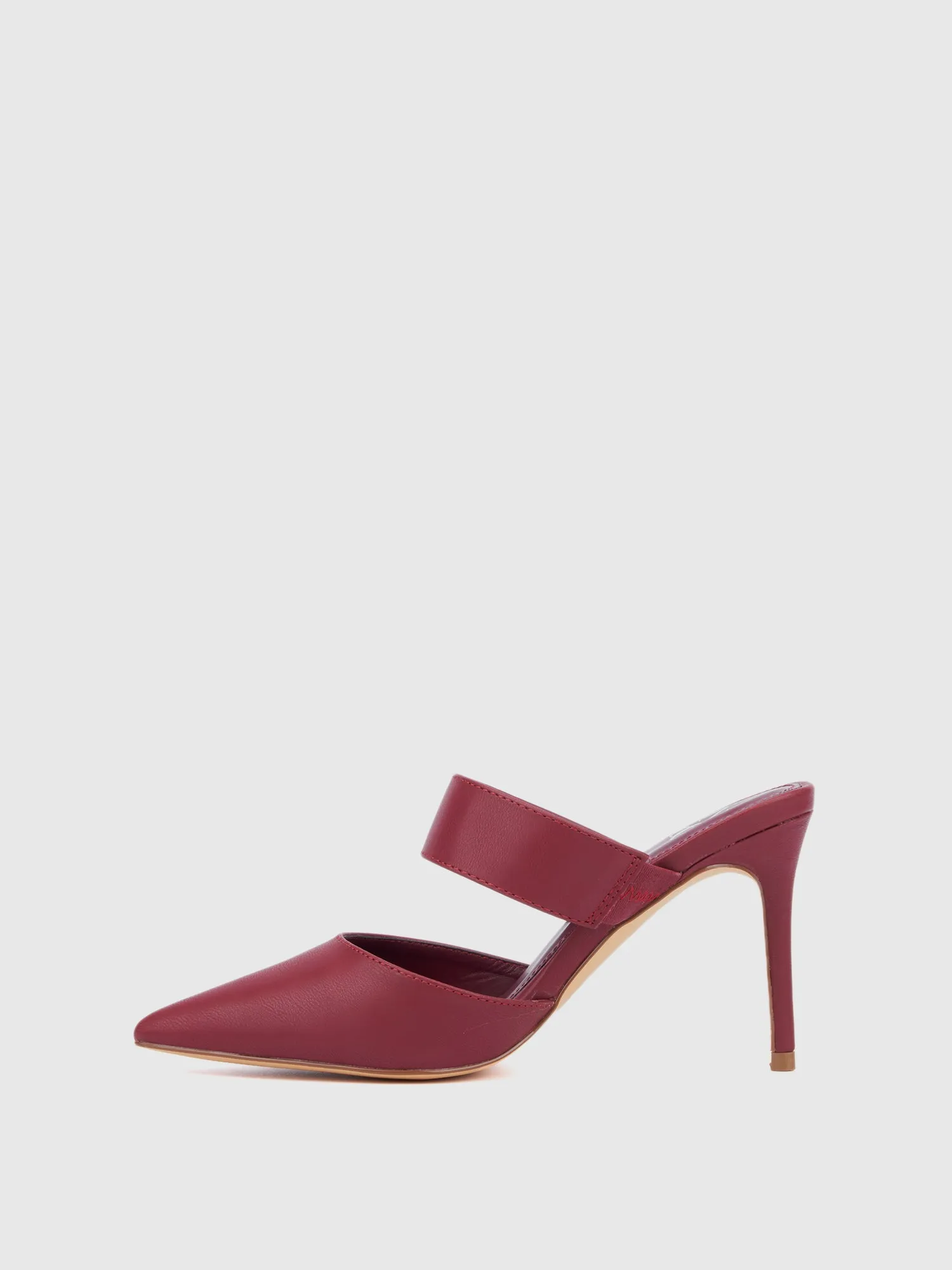 Pointed Toe Heeled Mule