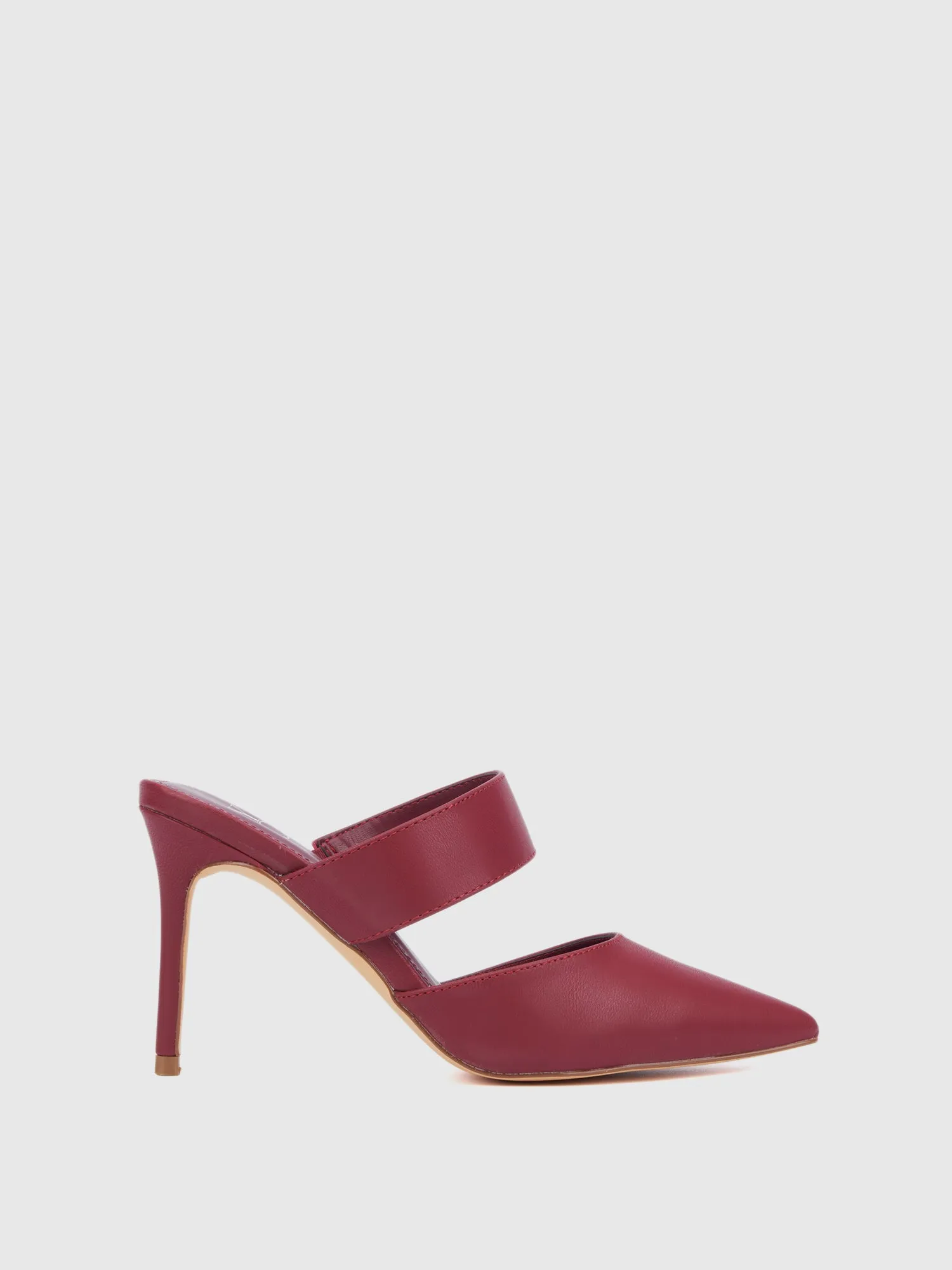 Pointed Toe Heeled Mule