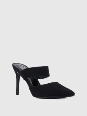 Pointed Toe Heeled Mule