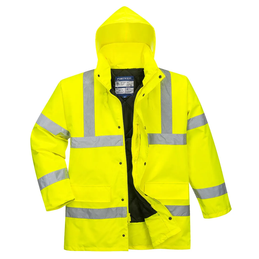 PORTWEST Hi-Vis Traffic Jacket Yellow