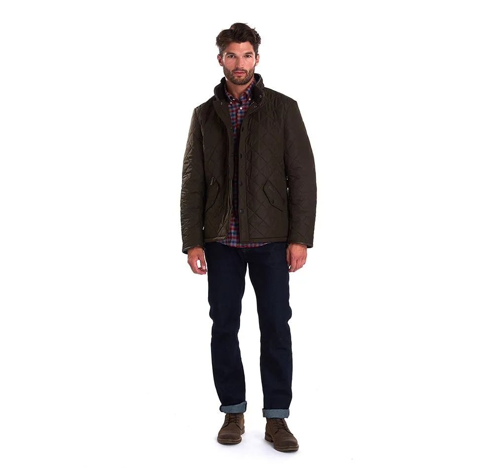 Powell Quilted Jacket in Olive by Barbour