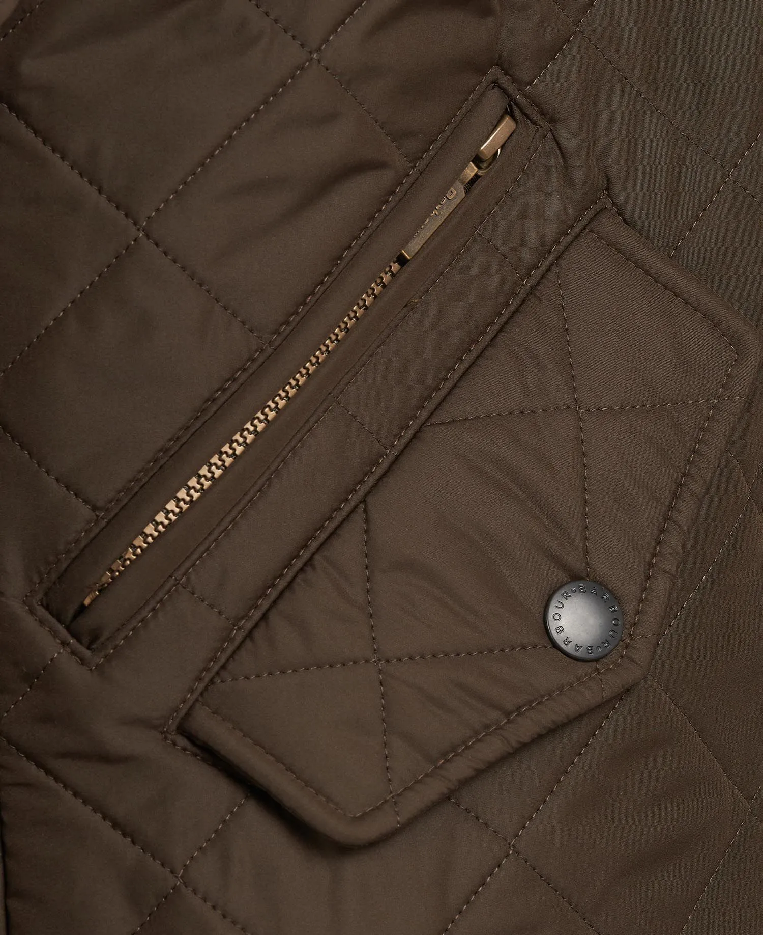 Powell Quilted Jacket in Olive by Barbour