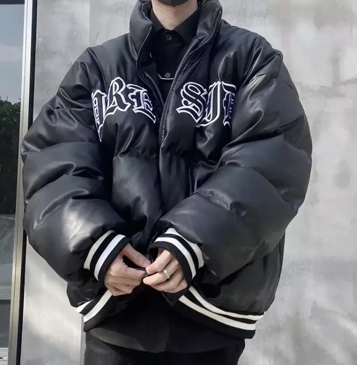 Puffer Thick Letterman Jacket