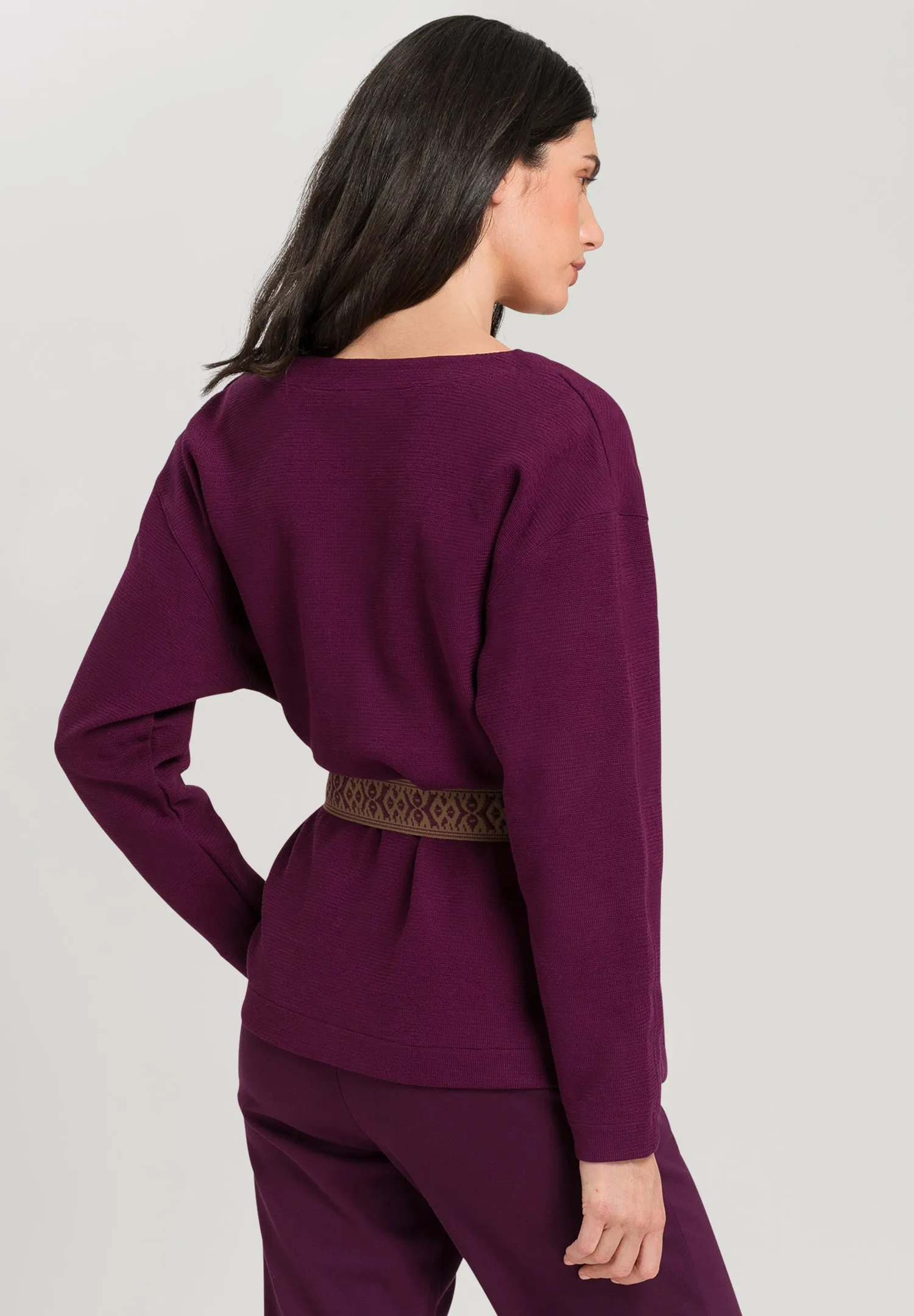 Pure Comfort Belted Cardigan | Sumac 78679-1488