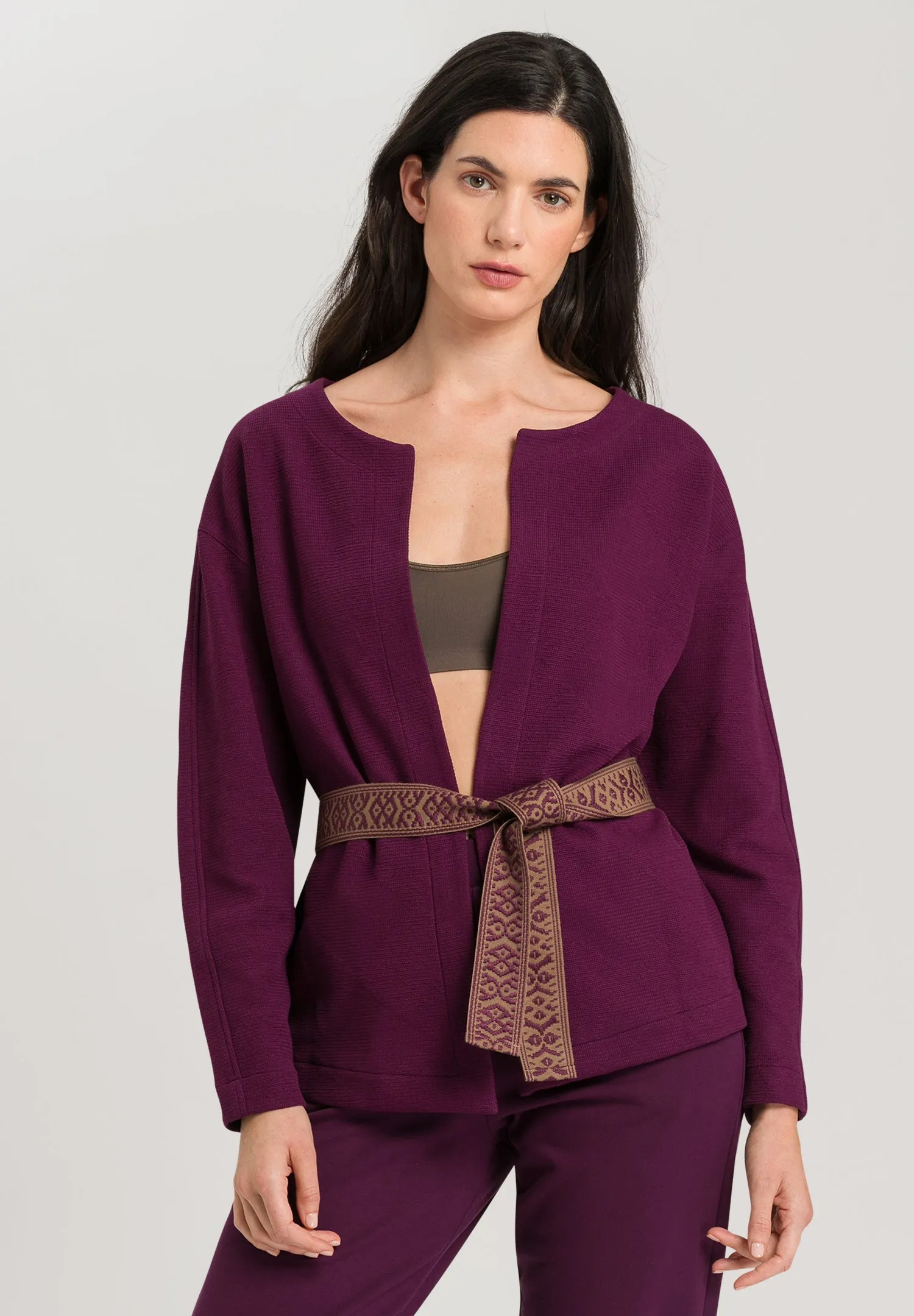 Pure Comfort Belted Cardigan | Sumac 78679-1488