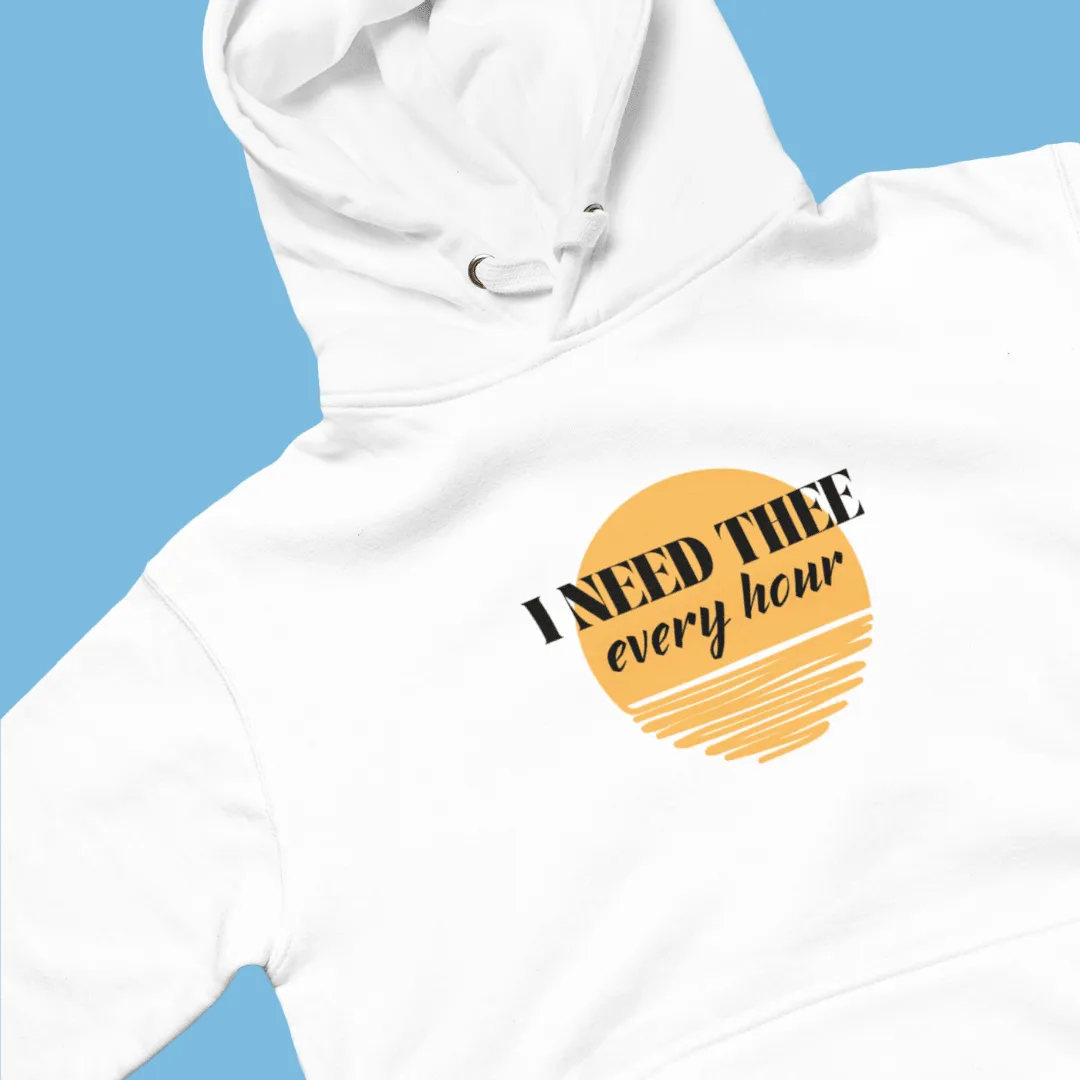 "Hour by Hour" Hoodie - White/Yellow