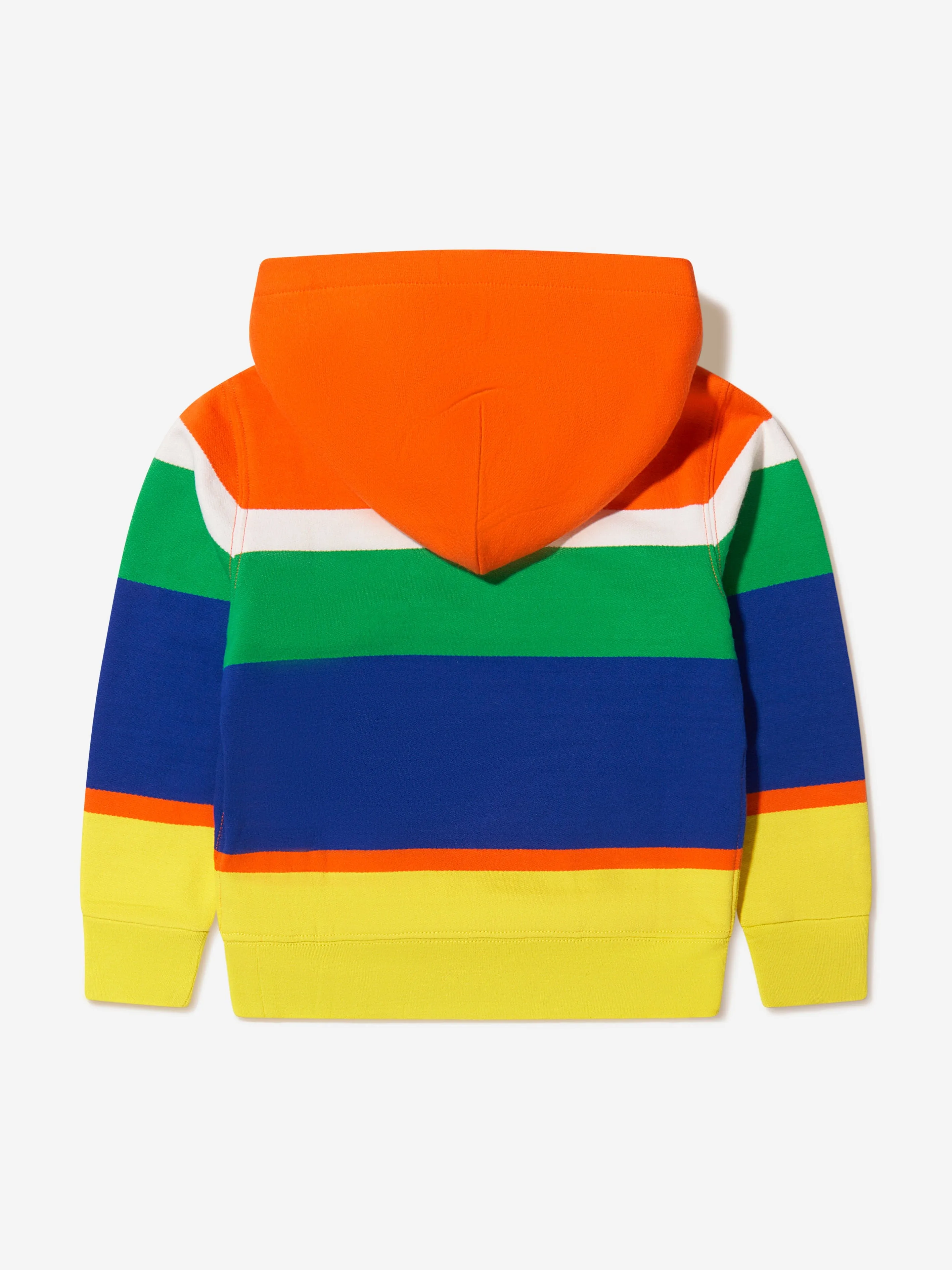 Ralph Lauren Boys Striped Polo Hoodie in Multicolour