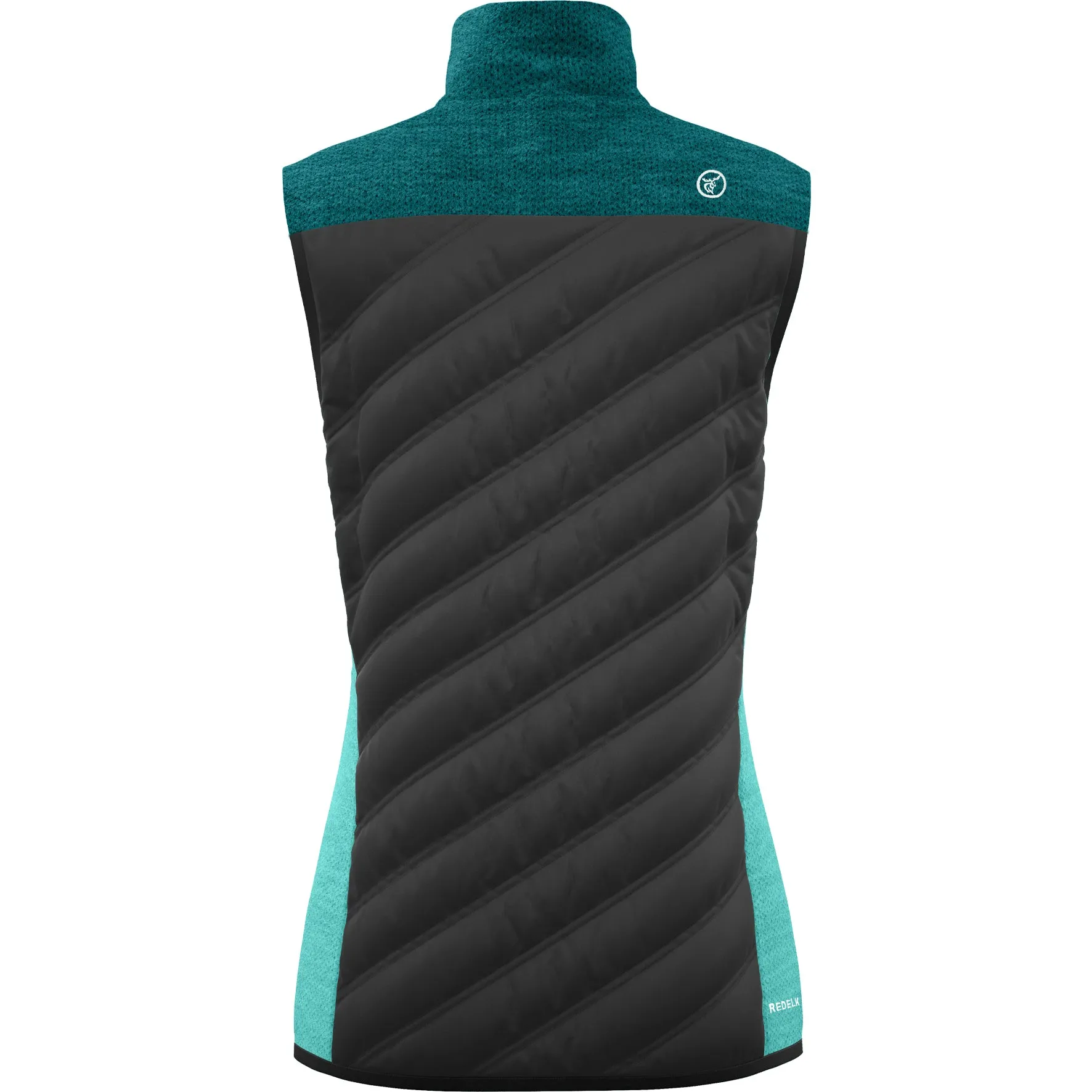 REDELK EGLE GILET TECNICO DONNA ANTIVENTO E IMBOTTITO PER TREKKING E ESCURSIONISMO COLORE: DEEP LAGOON MELANGE/VULCAN