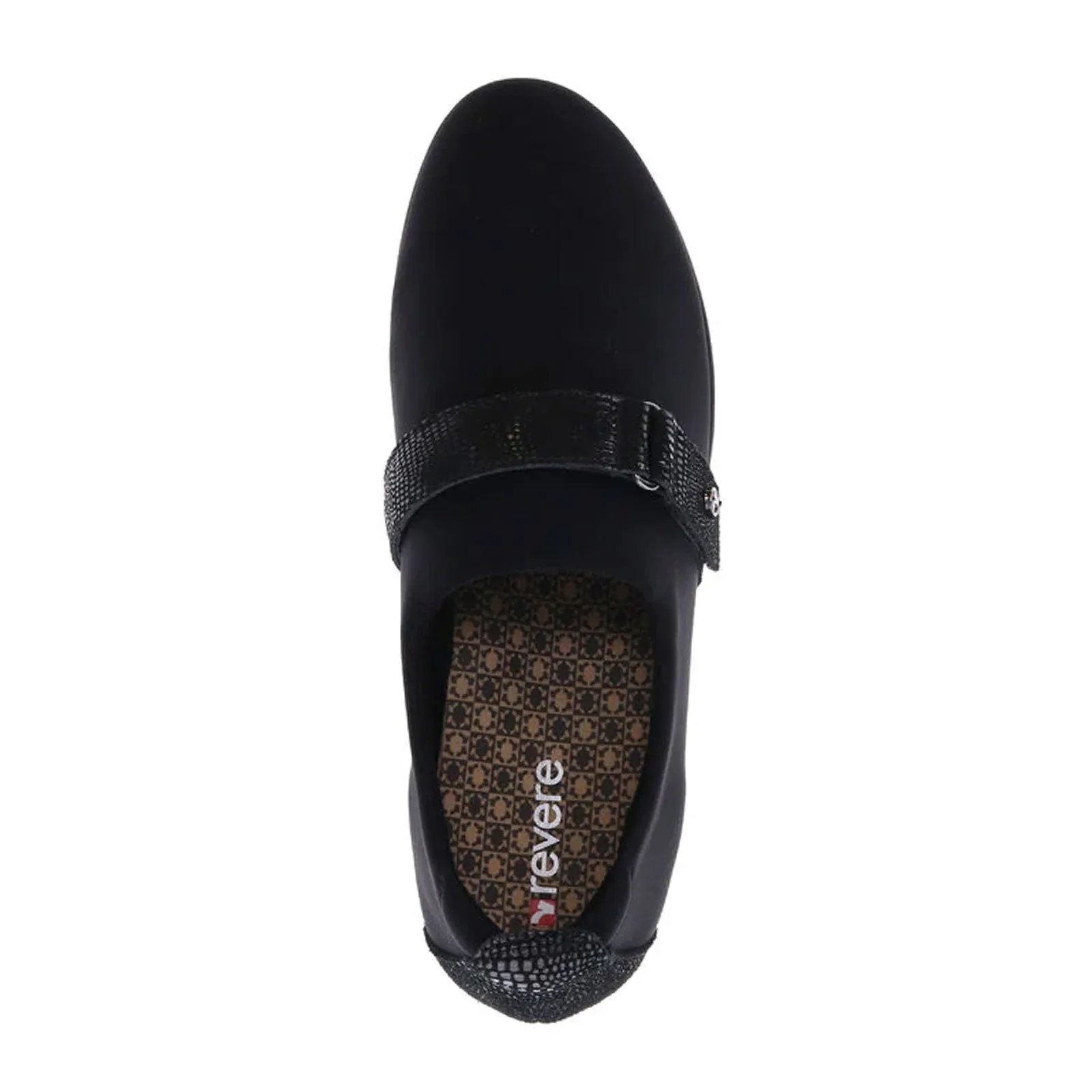 Revere Genoa Stretch Loafer (Women) - Black