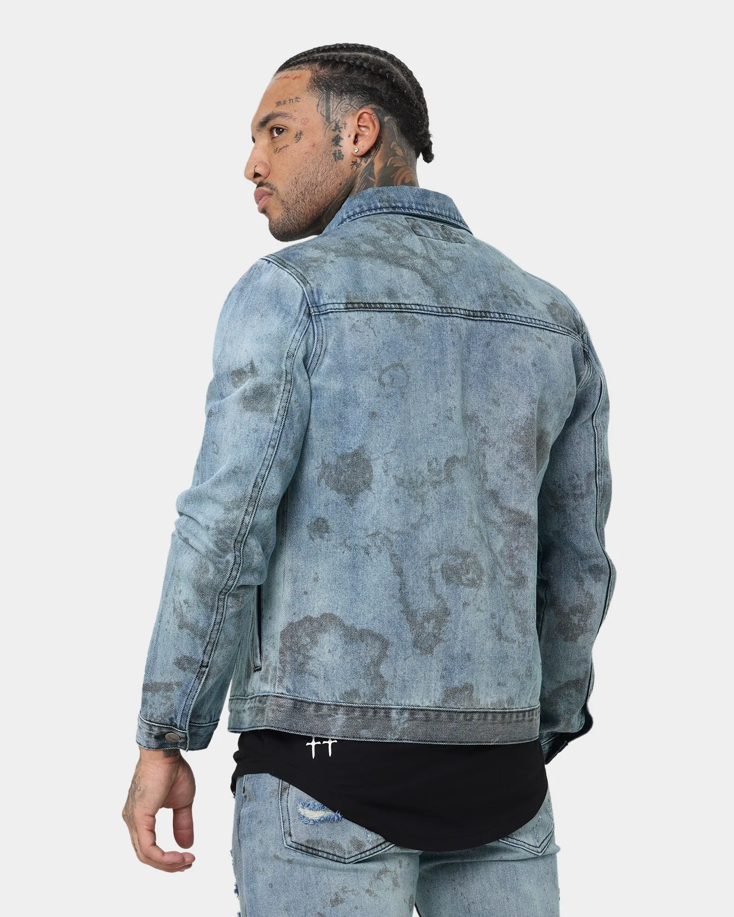 Saint Morta Acid Jean Jacket Blue/Black