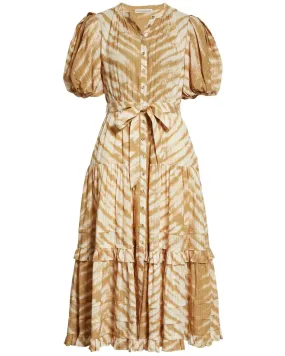 Sand Tie Dye Magdalena Midi Dress