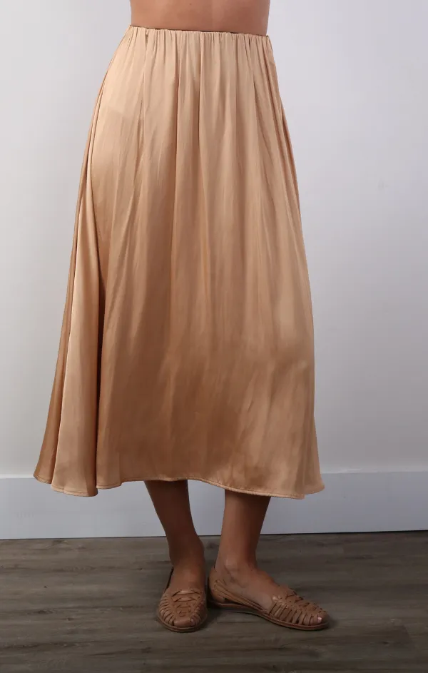 Satin Blake Midi Skirt