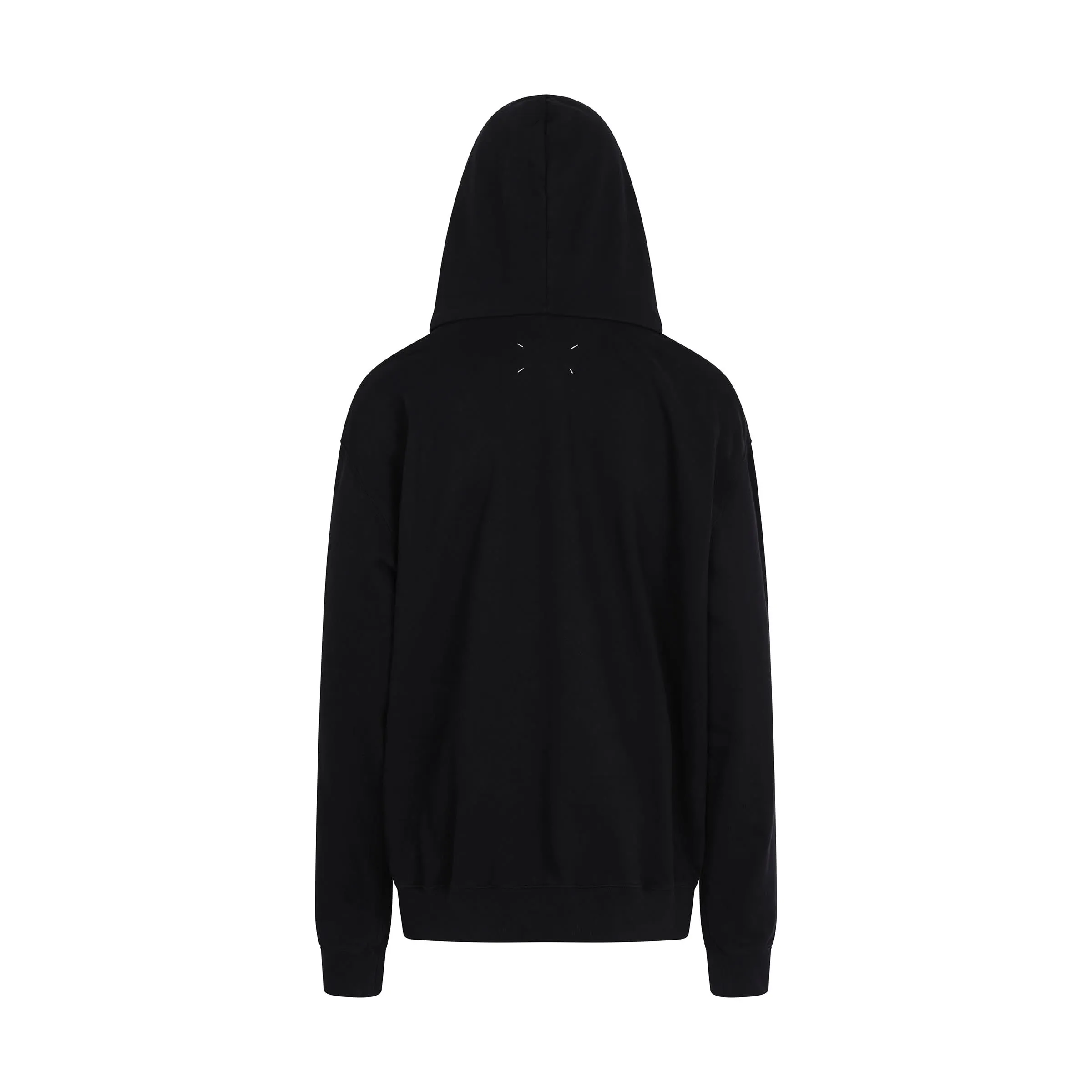 Scattered Numeric Logo Hoodie in Black