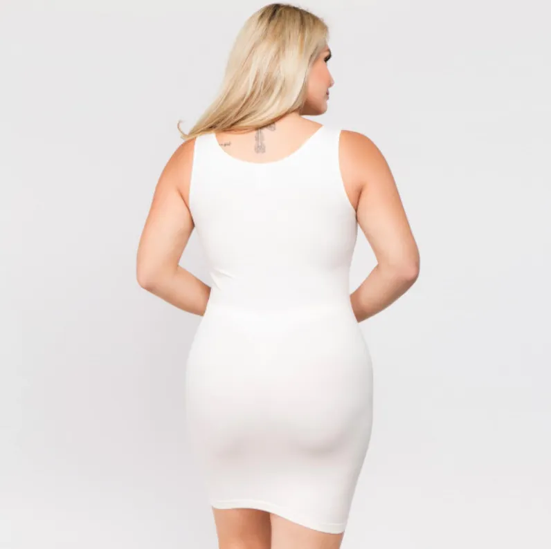 Seamless Slip Dress - White