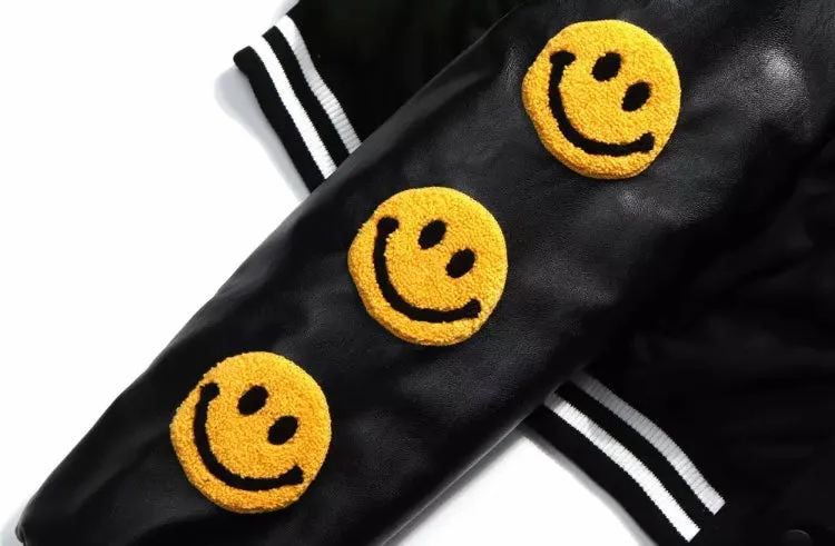 Smiley Face Bomber Jacket