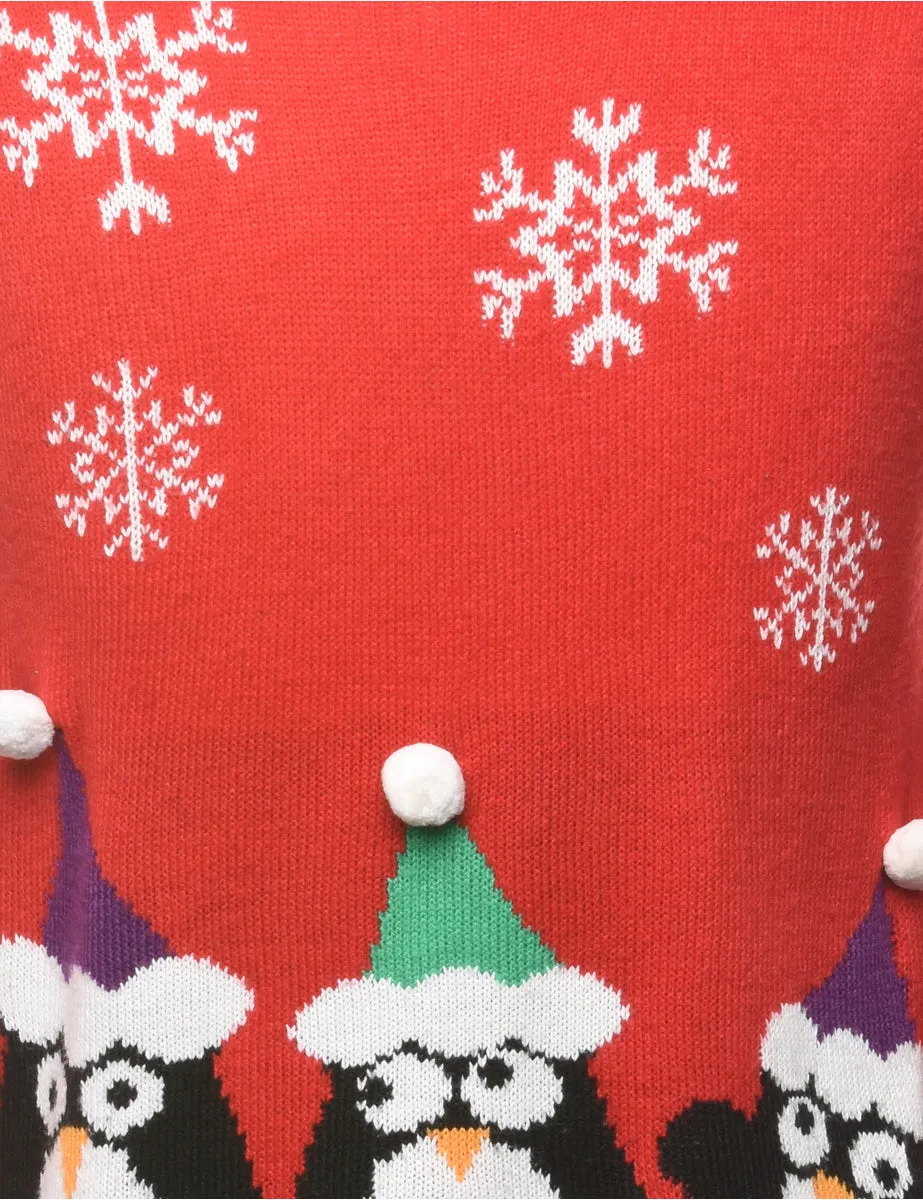 Snowfall Design Christmas Jumper - S