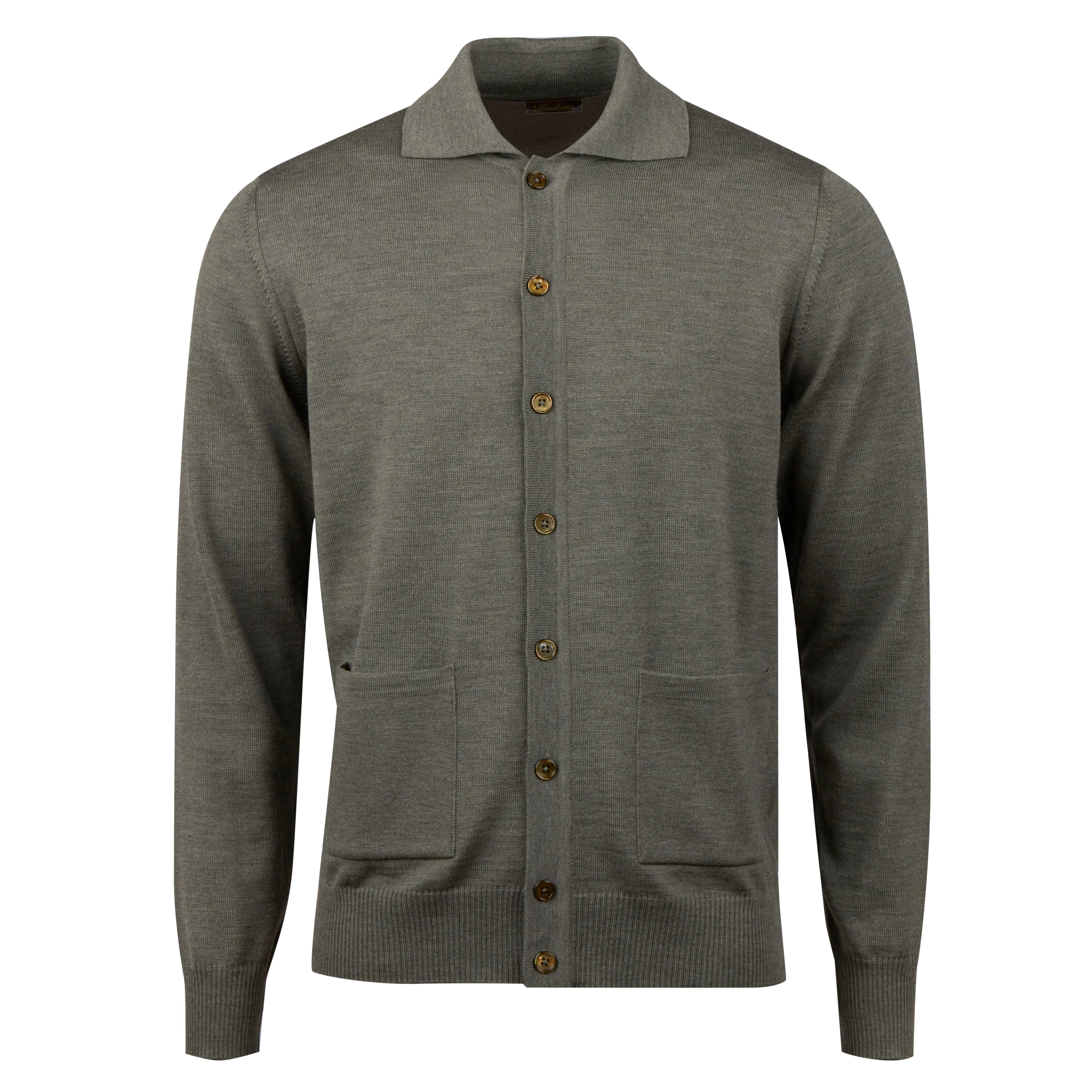 Stenströms Merino Wool Cardigan - Green